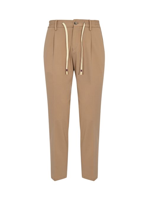 Pantalone in misto rayon con coulisse Camel DANIELE ALESSANDRINI | DA1FW26P018470